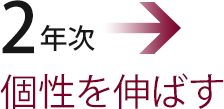 2年次 個性を伸ばす